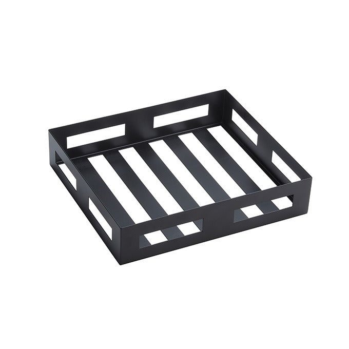 American Metalcraft Black Twilight Stainless Steel Crate, 2 1/4" High - 10 1/2"