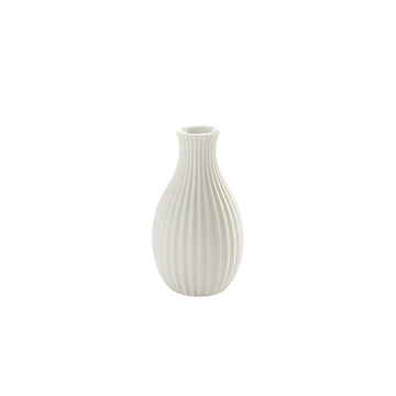 American Metalcraft Ceramic Bud Vase, White, 12/Case - 3 7/8"