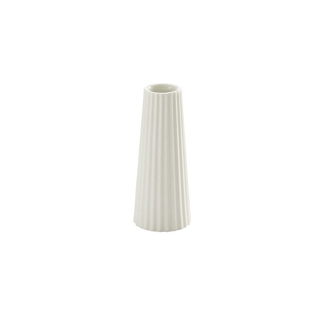 American Metalcraft Ceramic Bud Vase, White, 12/Case - 4"