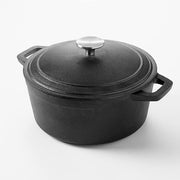 American Metalcraft Cast Iron Dutch Oven, Black - 4 qt.