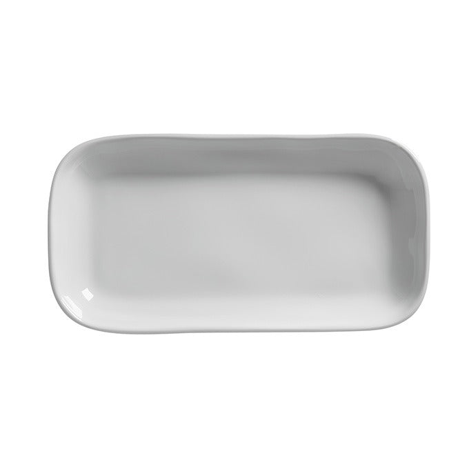 American Metalcraft Crave Melamine Platter, 7 3/8" x 14 1/2" - White