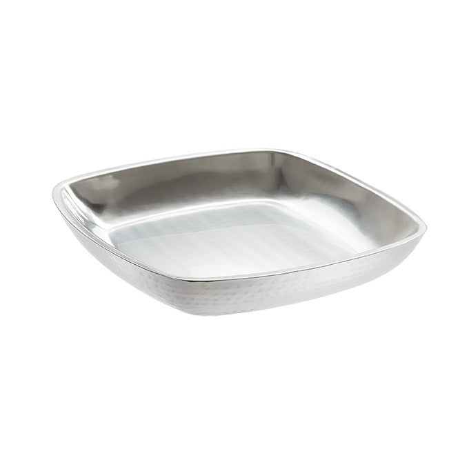 American Metalcraft Stainless Steel Tray, 2 1/4" High, Silver, 2/Case - 74 oz.