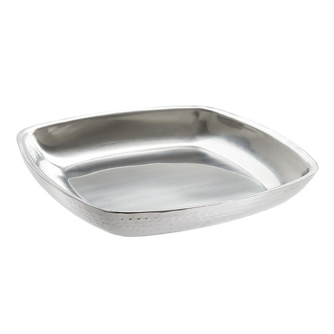 American Metalcraft Stainless Steel Tray, 2 1/4" High, Silver, 2/Case - 108 oz.