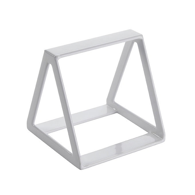 American Metalcraft Rubberized Display Wedge, 5" x 5" - White