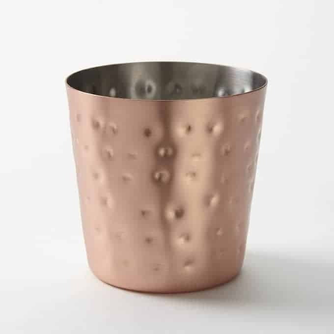 American Metalcraft Fry Cup, 14 oz., Copper - Hammered