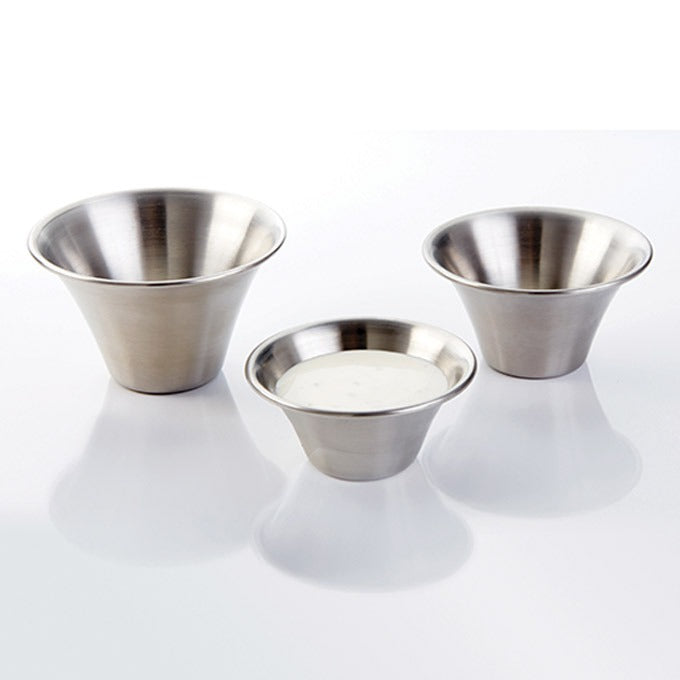 American Metalcraft Stainless Steel Sauce Cup, Silver, 12/Case - 1.5 oz.