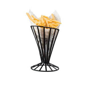American Metalcraft FWB4 Basket, 4 1/2" Diameter, Black - Default Title