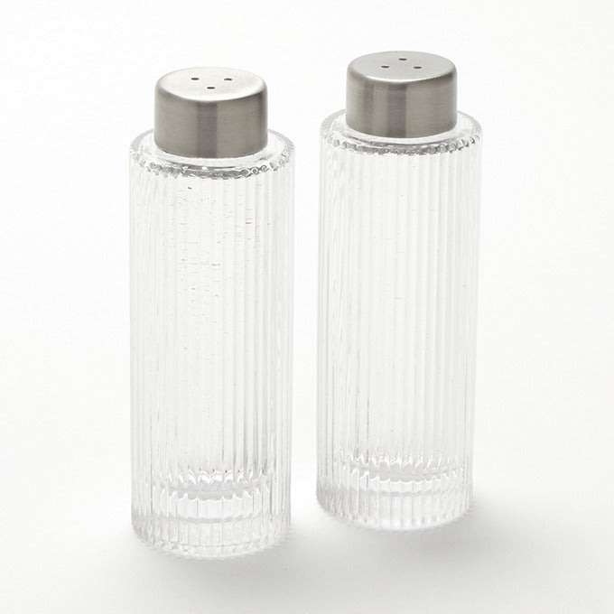 American Metalcraft Glass Pepper Set, 2 oz., Clear, 12/Case - Ribbed