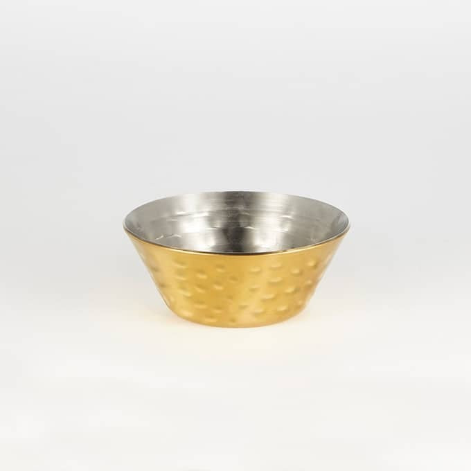 American Metalcraft Stainless Steel Sauce Cup HAMSCG, Gold, 12/Case - 1.5 oz.