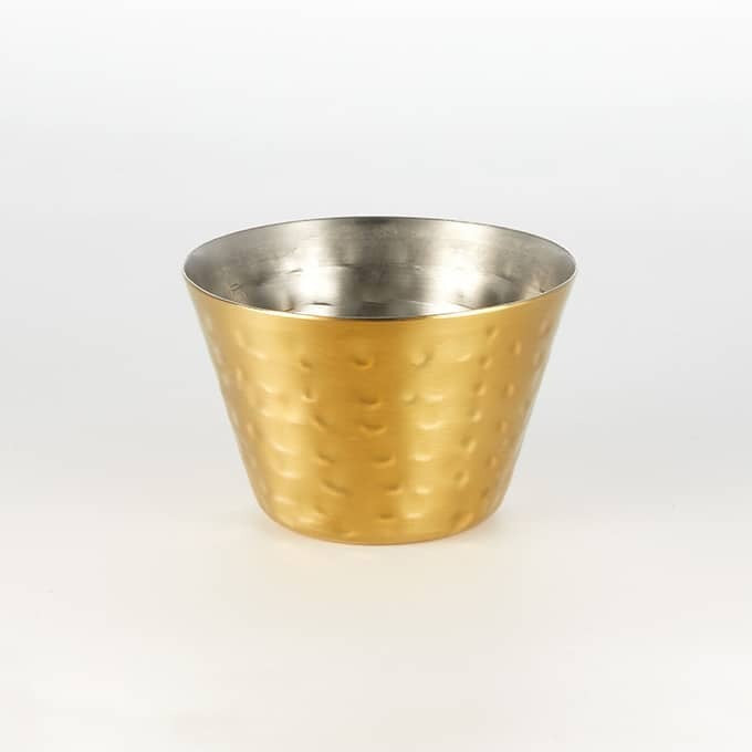 American Metalcraft Stainless Steel Sauce Cup HAMSCG, Gold, 12/Case - 4 oz.