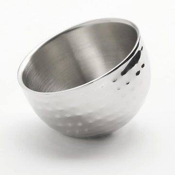 American Metalcraft Stainless Steel Serving Bowl, 5 oz., Silver, 6/Case - Hammered