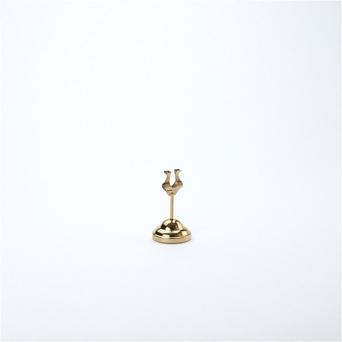 American Metalcraft Number Stand, 2 1/4" Diameter, Gold - 4"