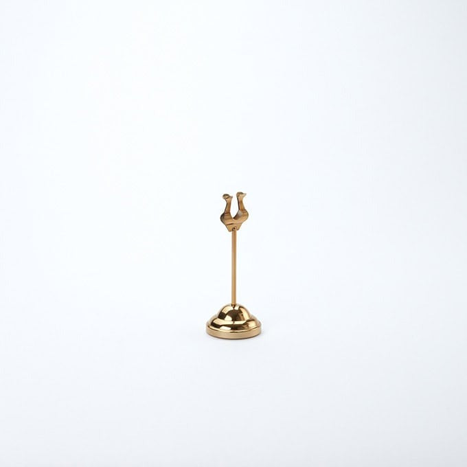 American Metalcraft HPG6 Number Stand, 2 1/4" Diameter, Gold, 12/Case - Default Title