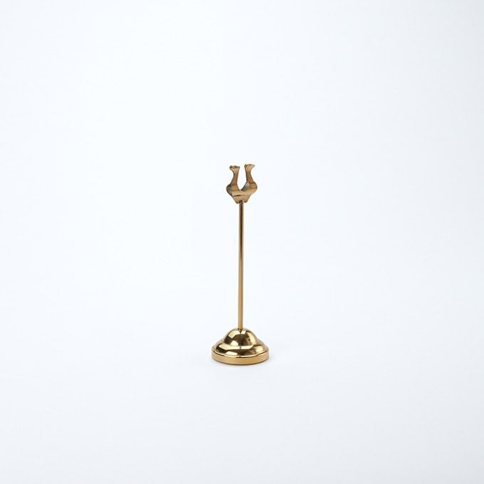 American Metalcraft Number Stand, 2 1/4" Diameter, Gold - 8"