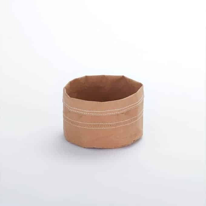 American Metalcraft Kraft Bread Basket, Brown - 5"