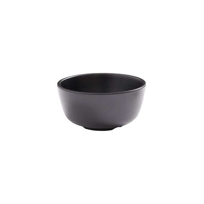 American Metalcraft Mix & Matte Melamine Bouillon Cup, 10 oz. - Black / Matte