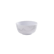 American Metalcraft Mix & Matte Melamine Bouillon Cup, 10 oz. - White / Faux Marble Matte
