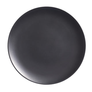 American Metalcraft Mix & Matte Black Melamine Plate, 1" High - Black / Matte