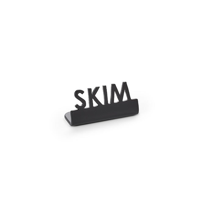 American Metalcraft Stainless Steel Sign, 5/8" Wide, Black, 12/Case - 1 1/2" "Skim"