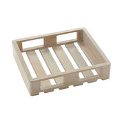 American Metalcraft Hampton Mango Wood Crate, 2 1/2" High, Beige - 11 5/8"