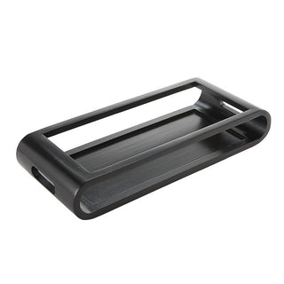 American Metalcraft Wood Serving Tray, 9 3/8" x 21 3/4", 4/Case - Black