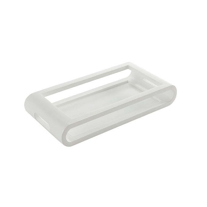 American Metalcraft Wood Serving Tray, 8 1/2" x 17 1/4", 6/Case - White