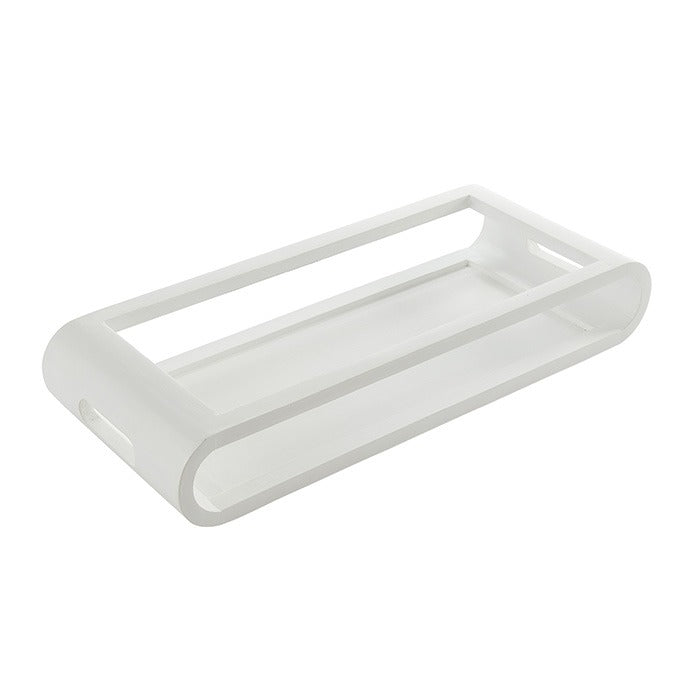 American Metalcraft Wood Serving Tray, 9 3/8" x 21 3/4", 4/Case - White