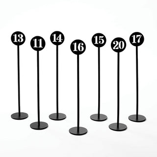 American Metalcraft Table Stand, 1 5/8" Diameter, Black - 1 to 10