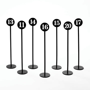 American Metalcraft Table Stand, 1 5/8" Diameter, Black - 1 to 10