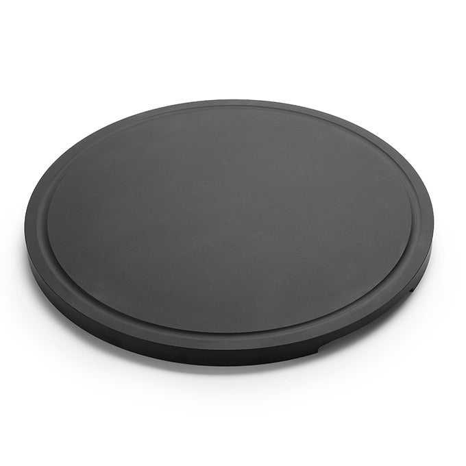American Metalcraft Lyselle Wood Cutting Board, Black - Round