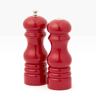 American Metalcraft Wood Pepper Set, 6" High - Red