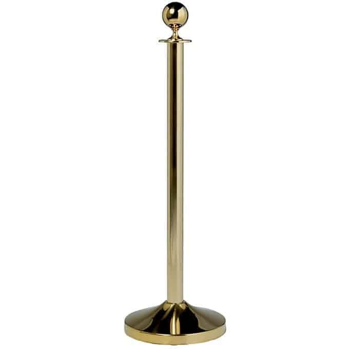 American Metalcraft Stanchion Post, 40" High - Gold