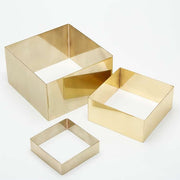 American Metalcraft Stainless Steel Riser Set, 1 1/2 - 5" High, Gold - Square