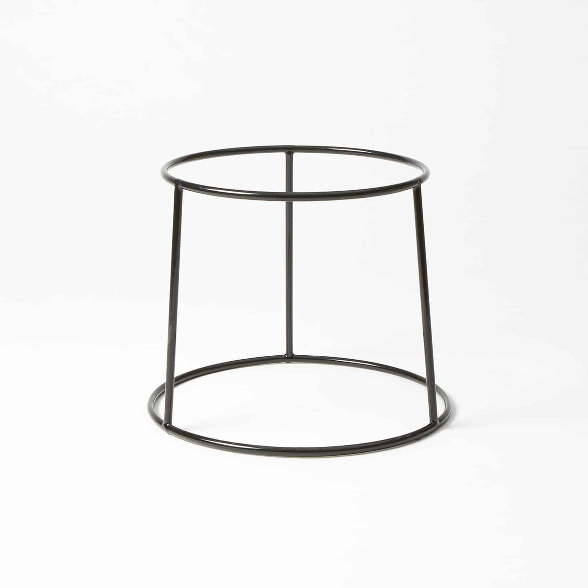 American Metalcraft Rubber-Coated Steel Pizza Stand, Black - 7 3/8"