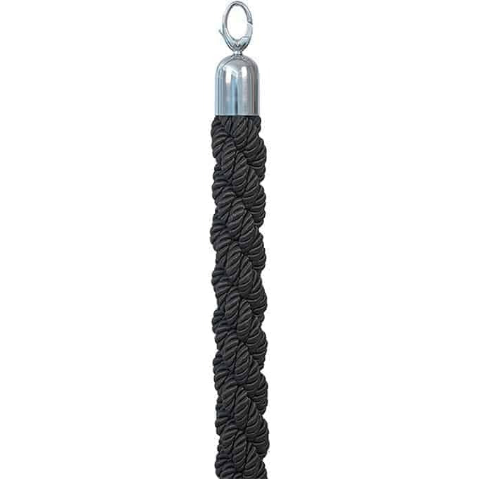 American Metalcraft Rope, 5' Long, Black - Chrome