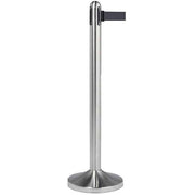 American Metalcraft Stanchion Post, 84" Long, Silver - Black
