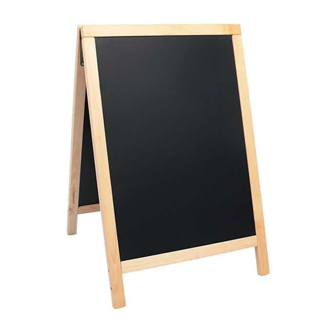 American Metalcraft A-Frame Sign Board, 2 1/4" x 21 1/2" - Natural