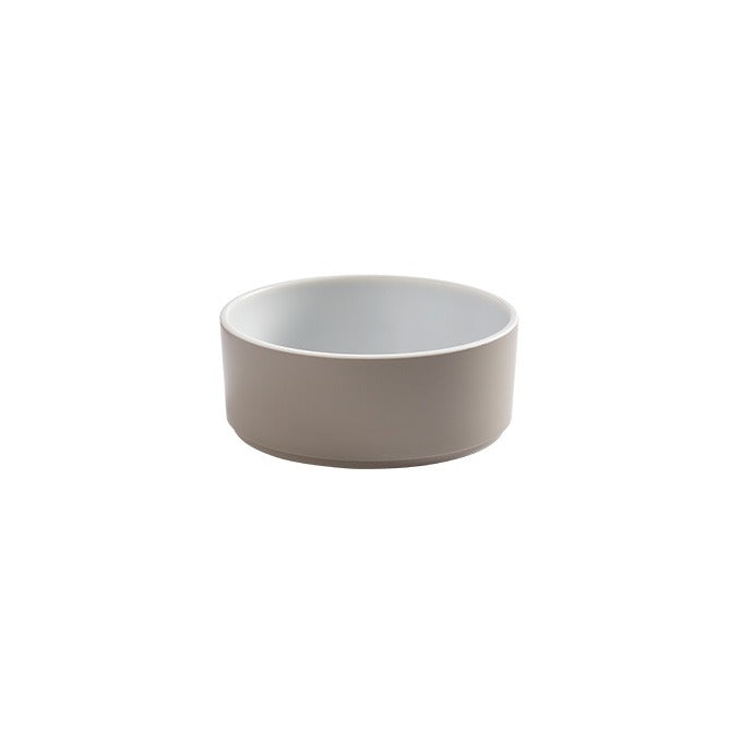American Metalcraft Unity Melamine Bowl, 24 oz. - Brown White