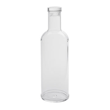 American Metalcraft Plastic Water Bottle, 34 oz., Clear - Clear