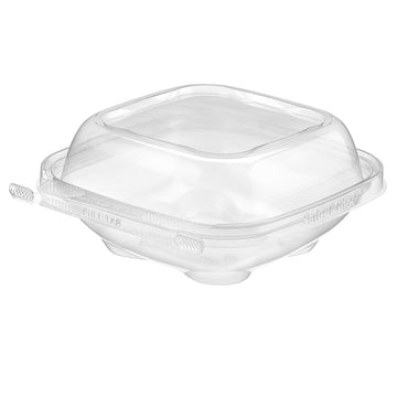 Inline Plastics Polypropylene Safe-T-Chef Tamper-Resistant, 5 7/8" x 6 1/16", Clear - 12 oz.