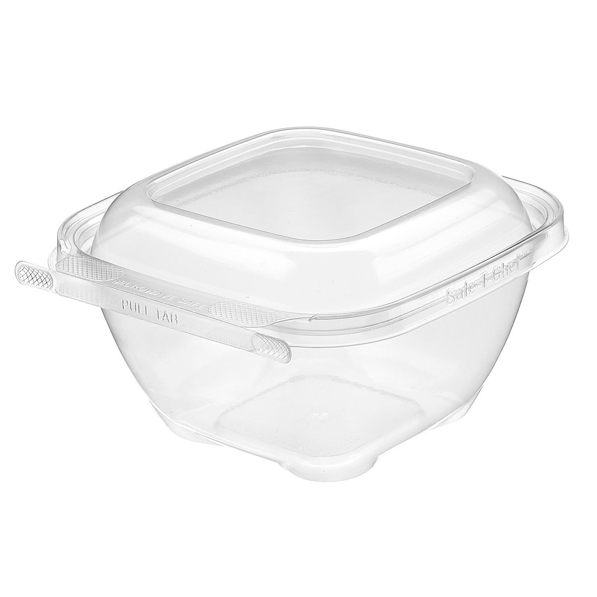 Inline Plastics Polypropylene Safe-T-Chef Tamper-Resistant, 5 7/8" x 6 1/16", Clear - 24 oz.