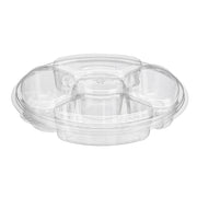 Inline Plastics Round Platter, Clear - 42 oz.