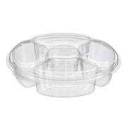 Inline Plastics Round Platter, Clear - 54 oz.