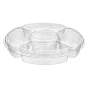 Inline Plastics Round Platter, Clear - 96 oz.