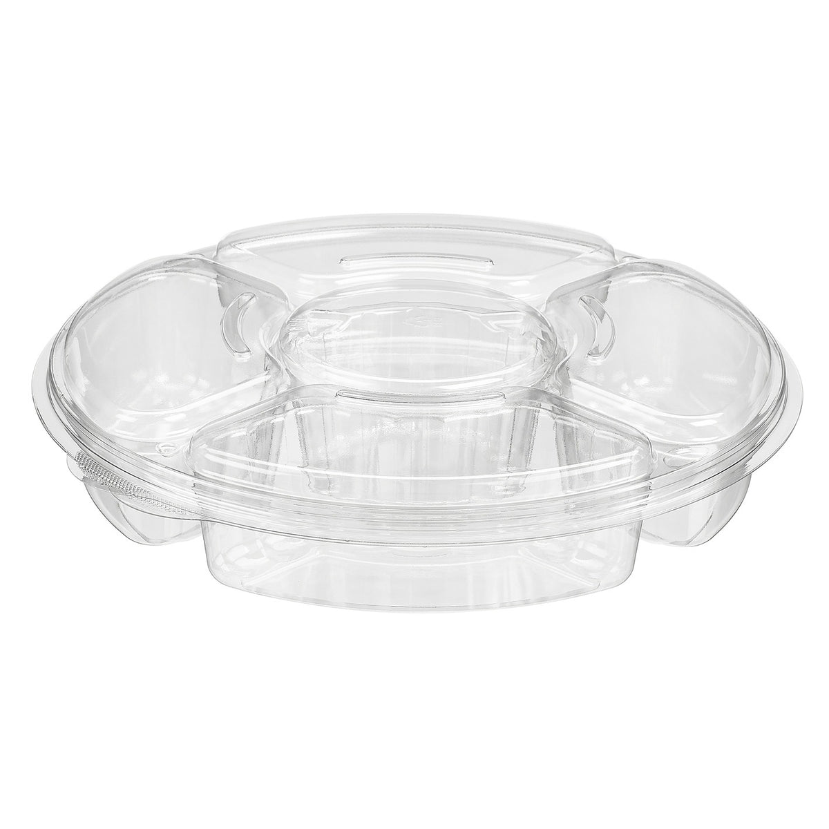 Inline Plastics Round Platter, Clear - 96 oz.