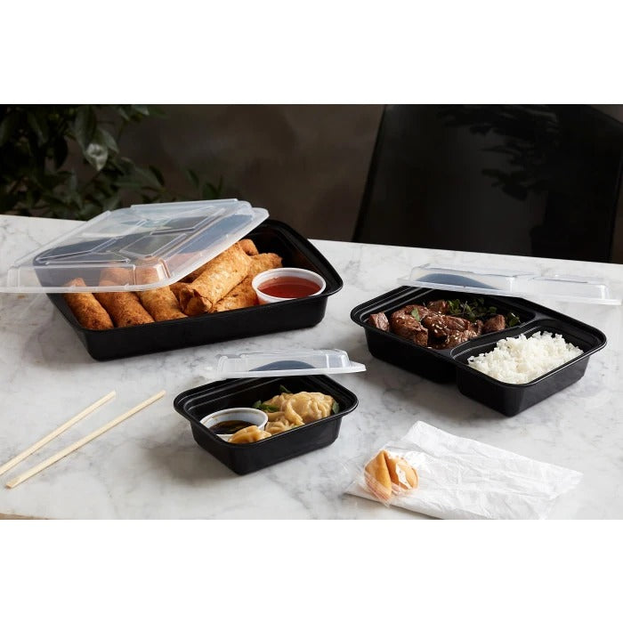 Newspring NC8288B Polypropylene Container, 30 oz., Black, 150/Case - photo 3