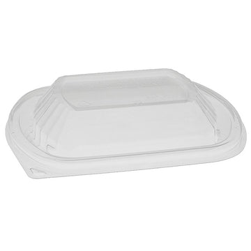 Pactiv Polystyrene Lid, 1" High, Clear - 12 oz.