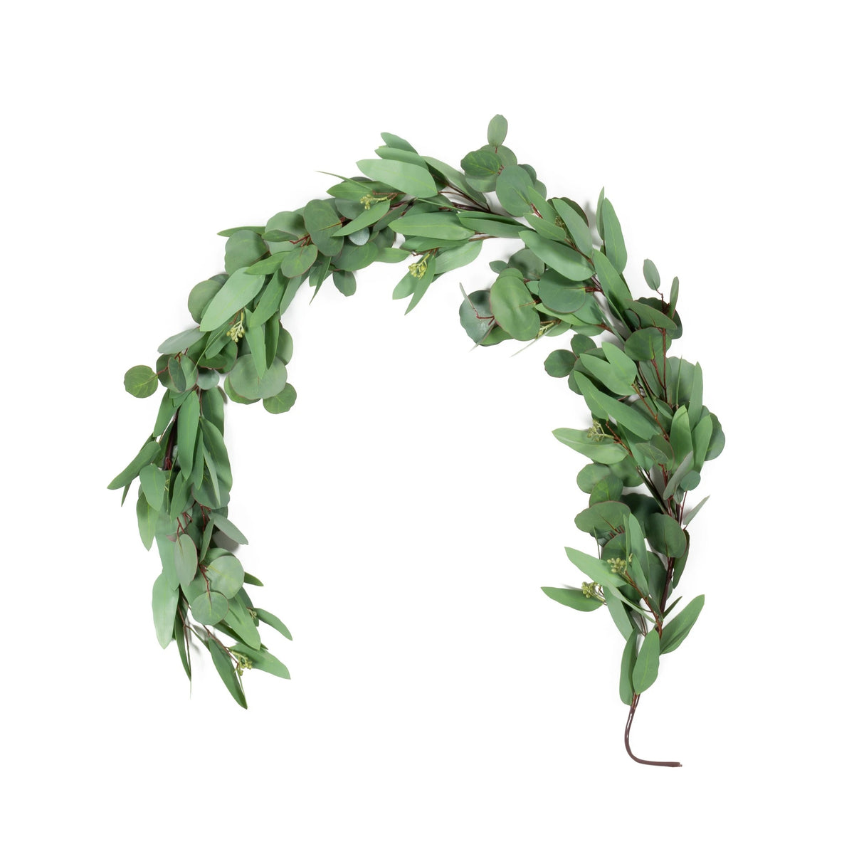 Mills Floral Company 6001W4801 Eucalyptus Garland, 3" x 3", Green - Default Title