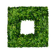 Mills Floral Company 8486SS0101 Square Wreath, 3" x 16", Green - Default Title