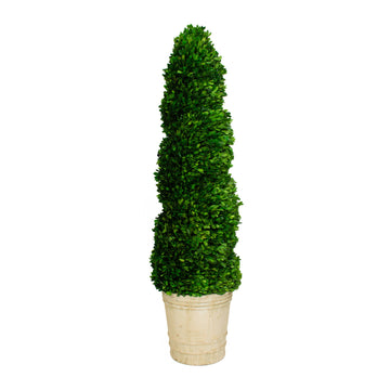 Mills Floral Company 8522SS0101 Spiral Topiary, 12" x 12" - Default Title